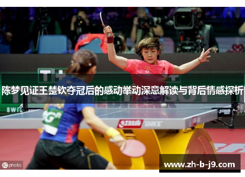 陈梦见证王楚钦夺冠后的感动举动深意解读与背后情感探析