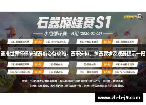 香港世界杯保龄球赛前必备攻略：赛事安排、参赛要求及观赛提示一览